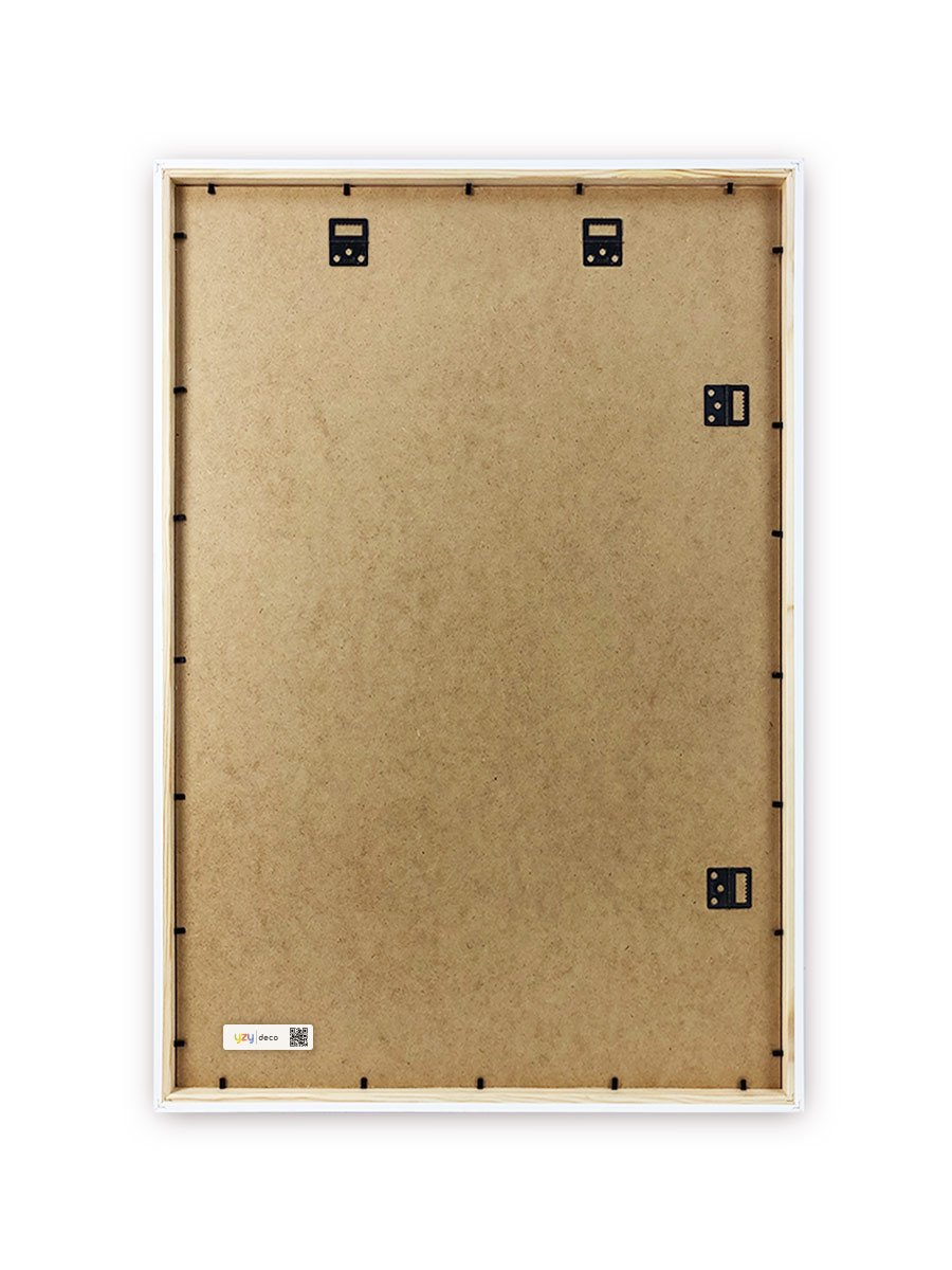 yzydeco Remelis baltas medinis 60×90 cm nugarele