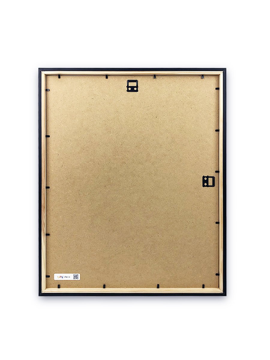 yzydeco Remelis juodas medinis 40×50 cm nugarele