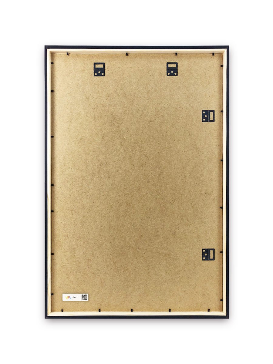 yzydeco Remelis juodas medinis 60×90 cm nugarele