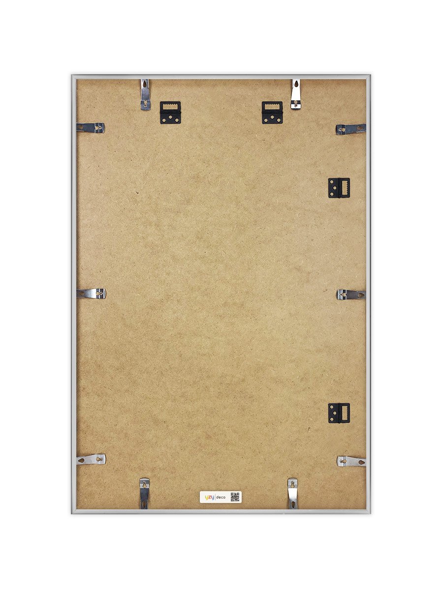 yzydeco Remelis sidabrinis metalinis 60×90 cm nugarele