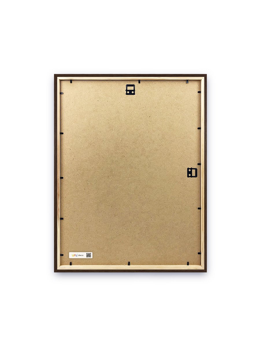 yzydeco Remelis tamsiai rudas medinis 30×40 cm nugarele