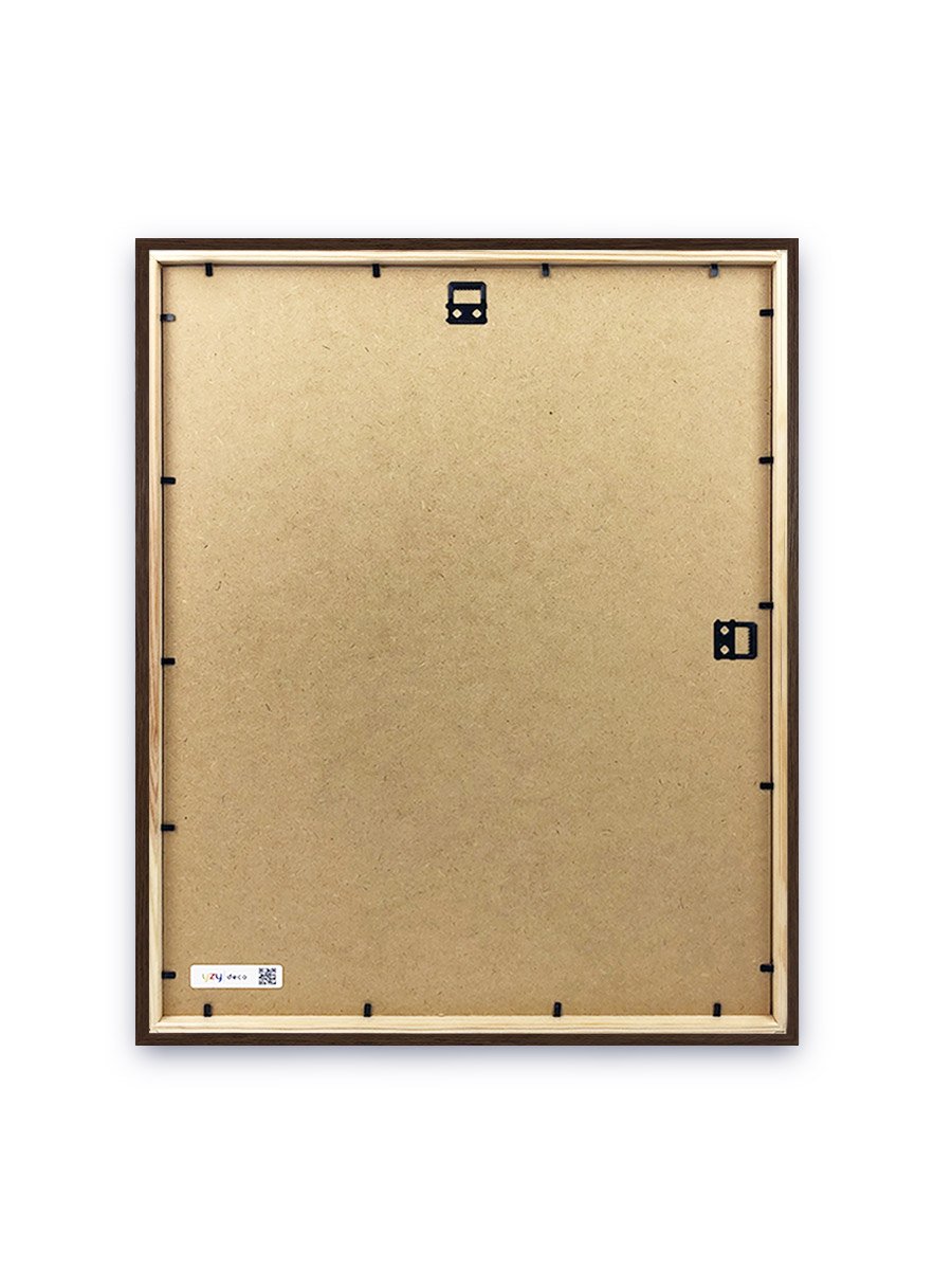 yzydeco Remelis tamsiai rudas medinis 40×50 cm nugarele