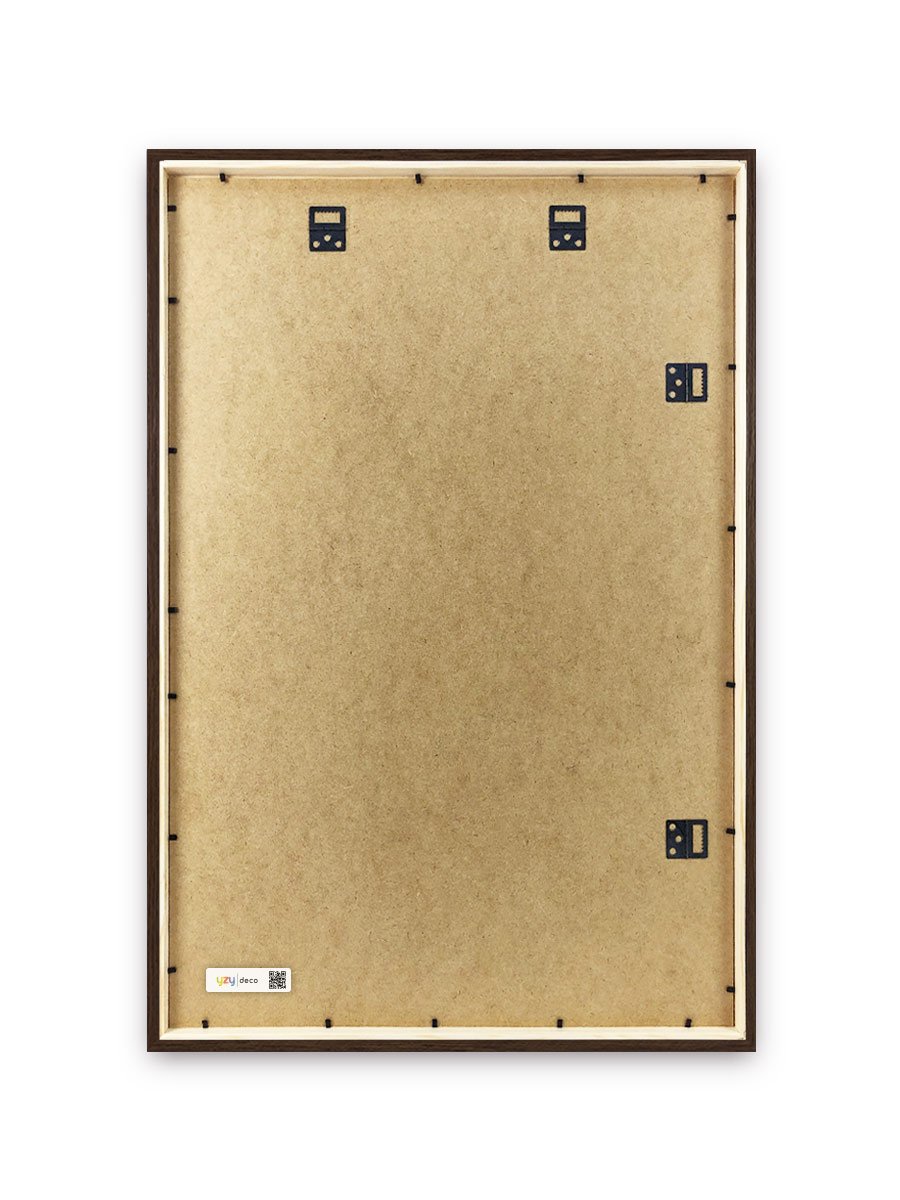 yzydeco Remelis tamsiai rudas medinis 60×90 cm nugarele